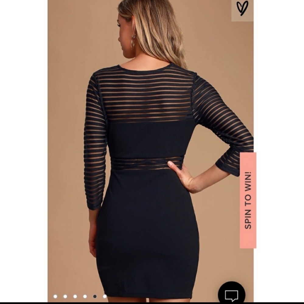 Lulu's Perfect Mesh Bodycon Dress - Picture 4 of 5